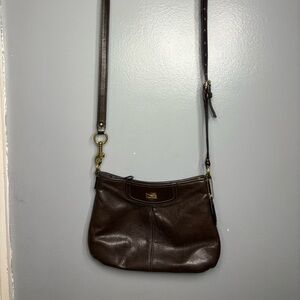 Coach Dark Brown Leather Crossbody Bag